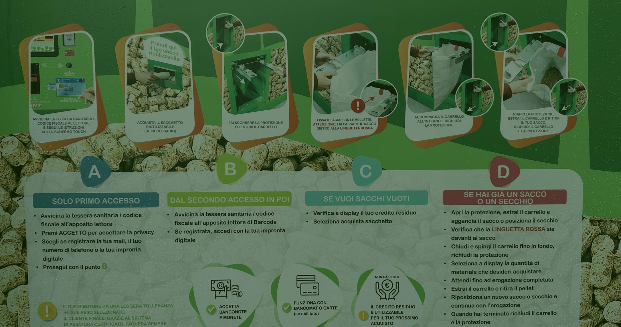 come funziona il distributore di pellet